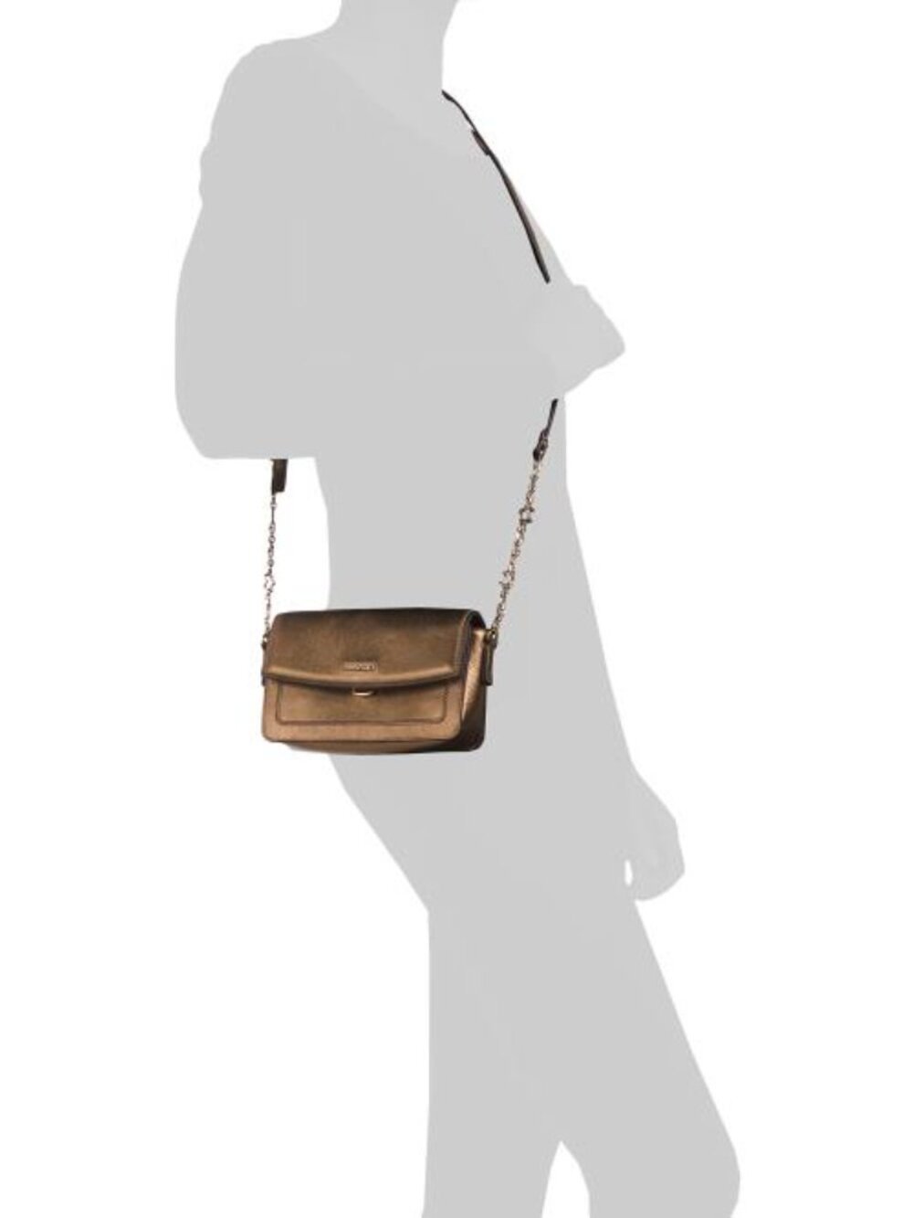 RADLEY LONDON Leather Albert Road Metallic Mini Flapover Crossbody - Picture 4 of 5